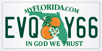 FL license plate EVQY66