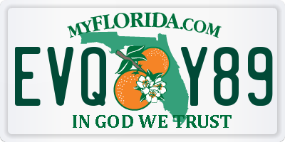 FL license plate EVQY89
