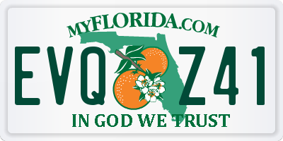FL license plate EVQZ41
