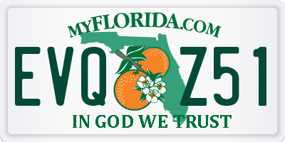 FL license plate EVQZ51