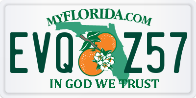 FL license plate EVQZ57