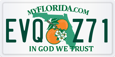 FL license plate EVQZ71