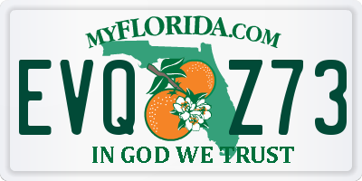 FL license plate EVQZ73
