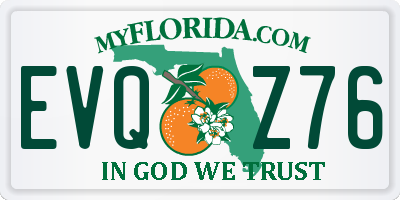 FL license plate EVQZ76