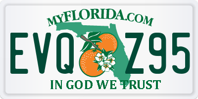 FL license plate EVQZ95