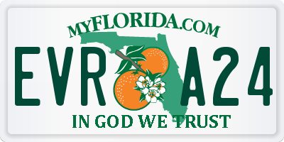 FL license plate EVRA24