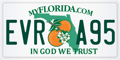 FL license plate EVRA95