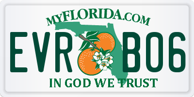 FL license plate EVRB06