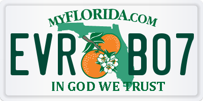 FL license plate EVRB07