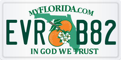 FL license plate EVRB82