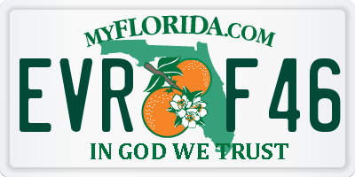 FL license plate EVRF46