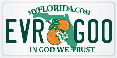 FL license plate EVRG00