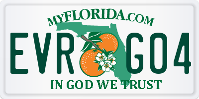 FL license plate EVRG04