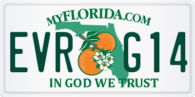 FL license plate EVRG14