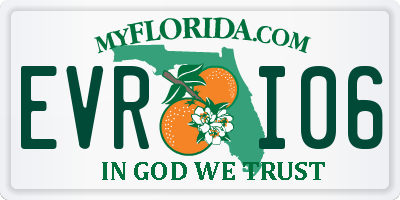 FL license plate EVRI06