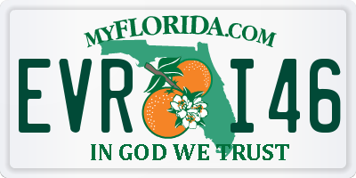 FL license plate EVRI46