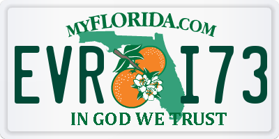 FL license plate EVRI73