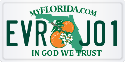 FL license plate EVRJ01