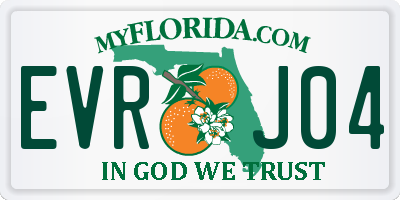 FL license plate EVRJ04