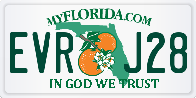 FL license plate EVRJ28