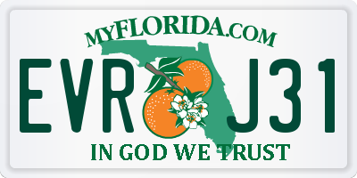 FL license plate EVRJ31