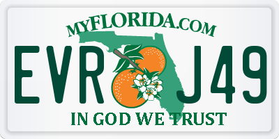 FL license plate EVRJ49