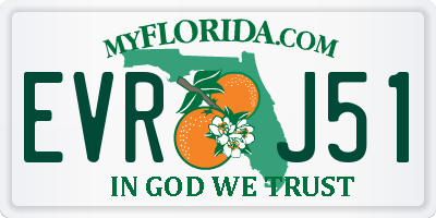 FL license plate EVRJ51