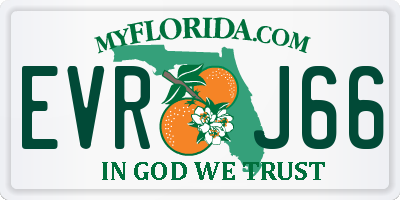 FL license plate EVRJ66