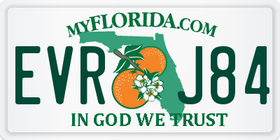 FL license plate EVRJ84