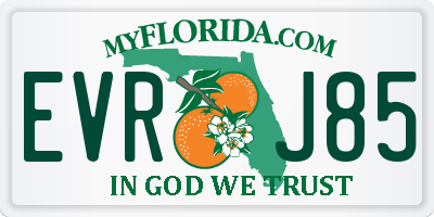 FL license plate EVRJ85