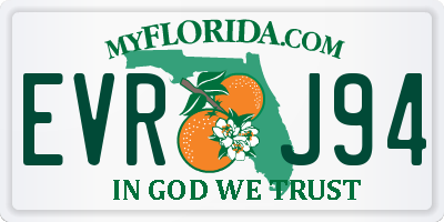 FL license plate EVRJ94