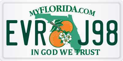 FL license plate EVRJ98