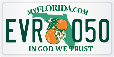FL license plate EVRO50