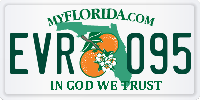 FL license plate EVRO95