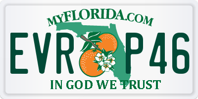 FL license plate EVRP46