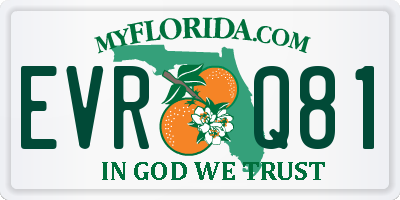 FL license plate EVRQ81