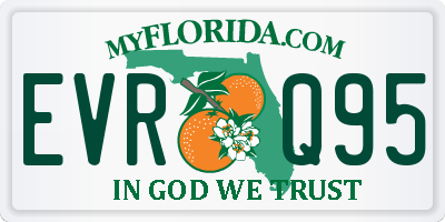 FL license plate EVRQ95