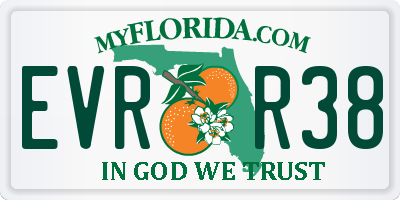 FL license plate EVRR38