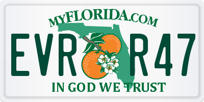 FL license plate EVRR47