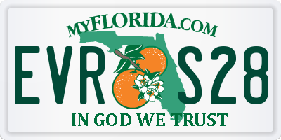 FL license plate EVRS28