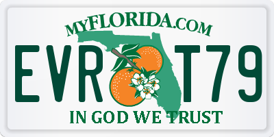 FL license plate EVRT79