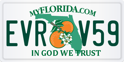 FL license plate EVRV59