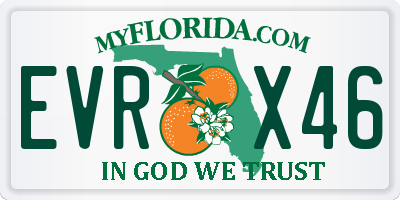 FL license plate EVRX46