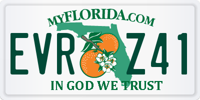 FL license plate EVRZ41