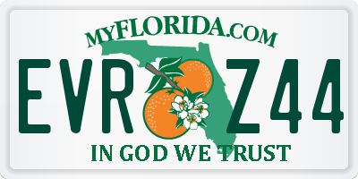 FL license plate EVRZ44