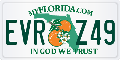 FL license plate EVRZ49