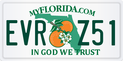 FL license plate EVRZ51