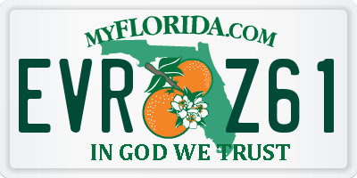 FL license plate EVRZ61