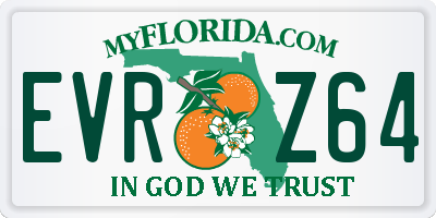 FL license plate EVRZ64