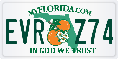 FL license plate EVRZ74
